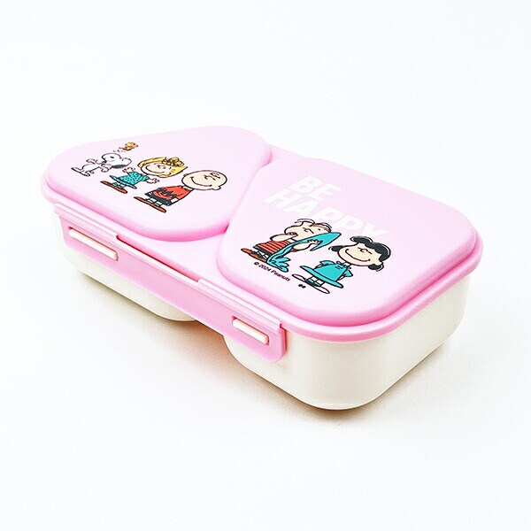スヌーピー おにぎりランチボックス BE HAPPY ピンク SNOOPY