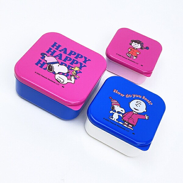 スヌーピー シールランチボックス3個セット お弁当 SNOOPY