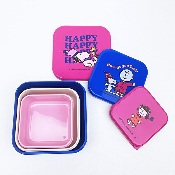 スヌーピー シールランチボックス3個セット お弁当 SNOOPY
