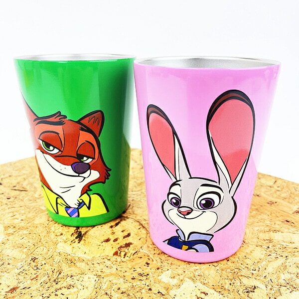 ディズニー ズートピア ニック ステンレスタンブラー(M) グリーン コップ Disney