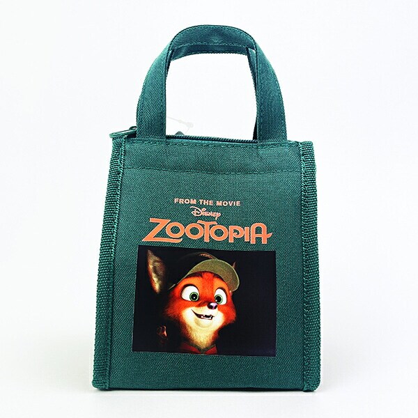 ディズニー ズートピア ランチバッグスクエア(SS) グリーン Disney
