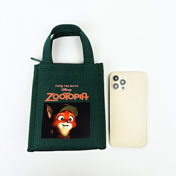 ディズニー ズートピア ランチバッグスクエア(SS) グリーン Disney