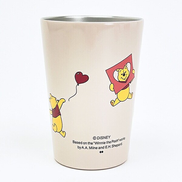 ディズニー くまのプーさん ステンレスタンブラー アイボリー ランチ コップ Disney