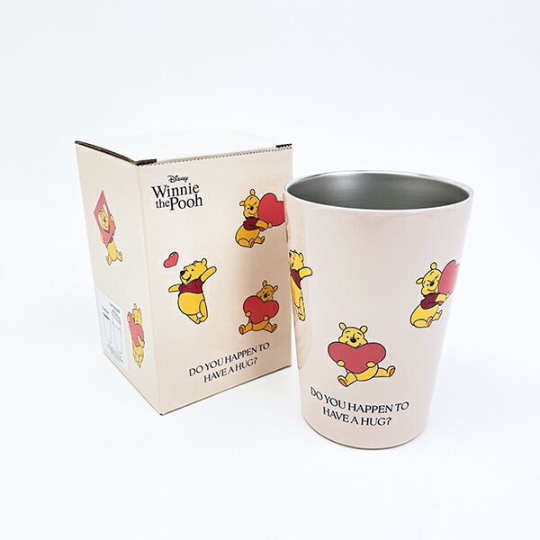 ディズニー くまのプーさん ステンレスタンブラー アイボリー ランチ コップ Disney