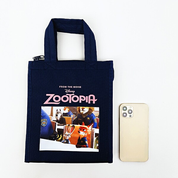 ディズニー ズートピア ランチバッグスクエア(M) ネイビー Disney