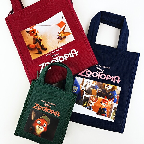 ディズニー ズートピア ランチバッグスクエア(M) ネイビー Disney