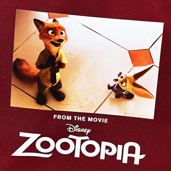 ディズニー ズートピア ランチバッグスクエア(M) レッド Disney