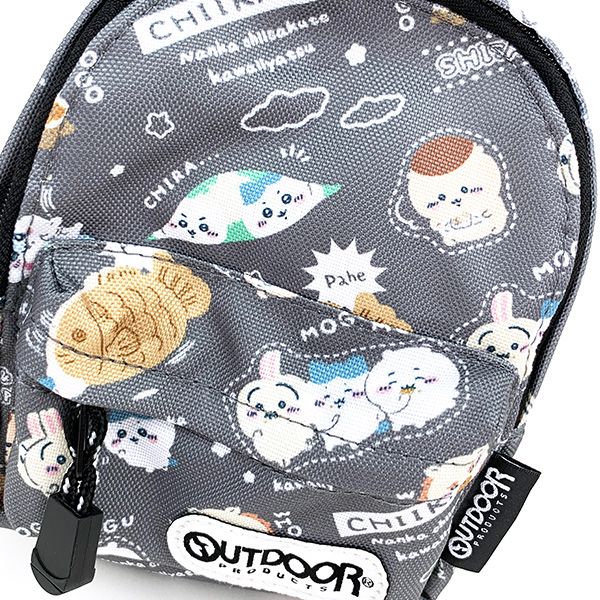 ちいかわ BACKPACK ペンケース チャコールグレー  OUTDOOR アウトドア
