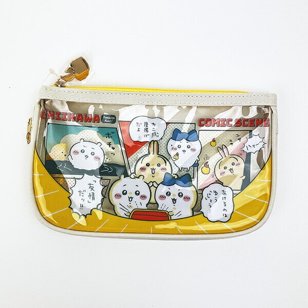 ちいかわ ペンケースクリアフラット お宝 文具