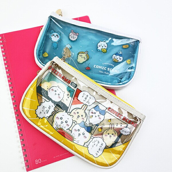 ちいかわ ペンケースクリアフラット お宝 文具