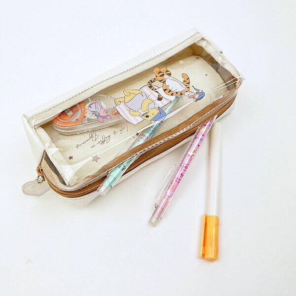 ディズニー くまのプーさん Wファスナーペンケース 文具 スクール  Disney