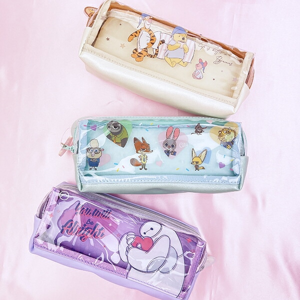 ディズニー くまのプーさん Wファスナーペンケース 文具 スクール  Disney