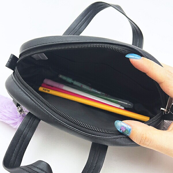 サンリオ ハローキティ スクバ風ペンケース 文具 ブラック sanrio