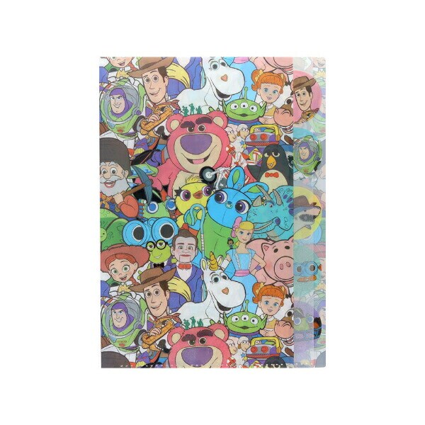 ディズニー トイストーリー 30th ダイカットクリアファイル5P 集合 文具 日本製 Disney