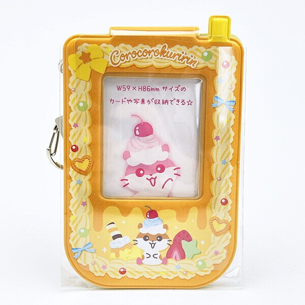 サンリオ コロコロクリリン Y2Kホイップ パスケース 定期入れ ICカードケース オレンジ sanrio