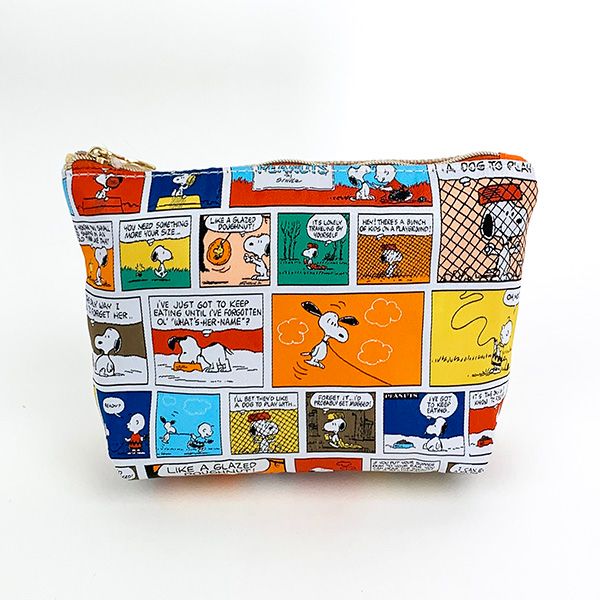 スヌーピー SNOOPY レピア織ポーチ (スヌーピー) PEANUTS ベージュ 小物入れ