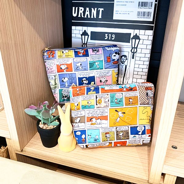 スヌーピー SNOOPY レピア織ポーチ (スヌーピー) PEANUTS ベージュ 小物入れ