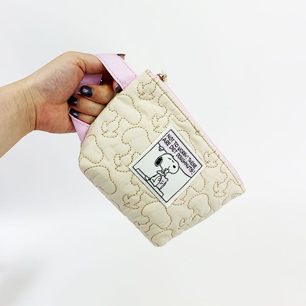 スヌーピー SNOOPY お菓子ポーチ (スヌーピー) PEANUTS ピンク 小物入れ