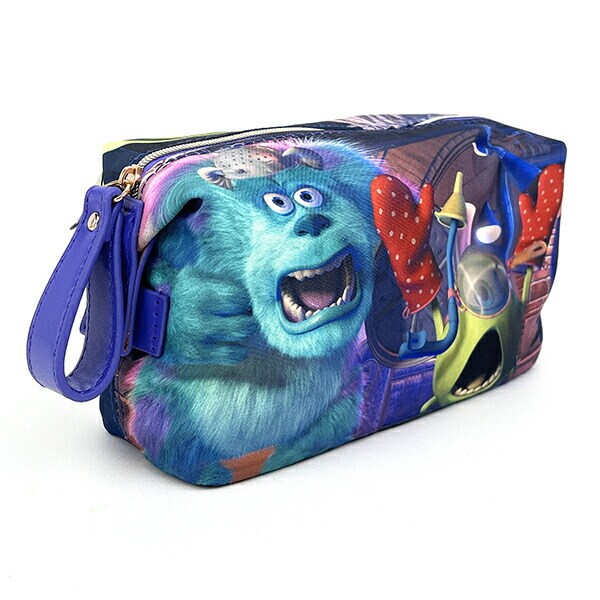 ディズニー ピクサー PIXER 映画シーンポーチ モンスターズ・インク Ｂ柄  パープル