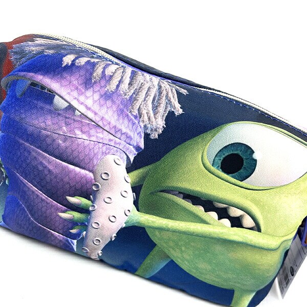 ディズニー ピクサー PIXER 映画シーンポーチ モンスターズ・インク Ｂ柄  パープル