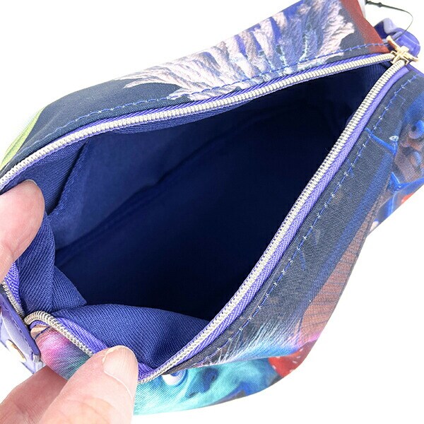 ディズニー ピクサー PIXER 映画シーンポーチ モンスターズ・インク Ｂ柄  パープル