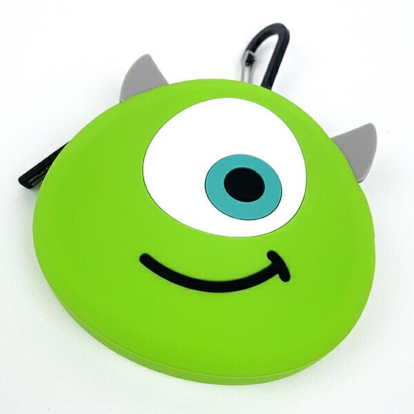 ディズニー ピクサー PIXER モンスターズ・インク カラビナ付シリコンポーチ マイク グリーン