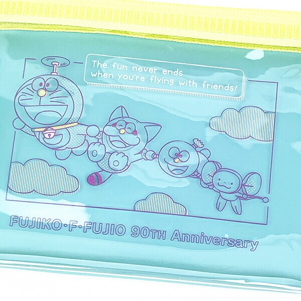 藤子・F・不二夫 ドラえもん 生誕90周年記念 ミニポーチ コミック柄 ブルー