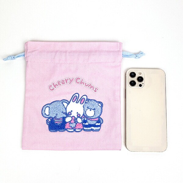サンリオ チアリーチャム サガラ刺繍巾着 ポーチ Sanrio