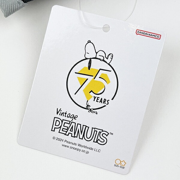 スヌーピー PEANUTS 75th 2way刺繍ショッピングバッグ (A) SNOOPY