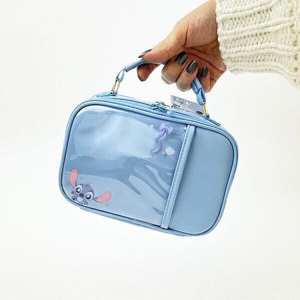 ディズニー スティッチ マルチケース ポーチ ブルー 推し活 Disney