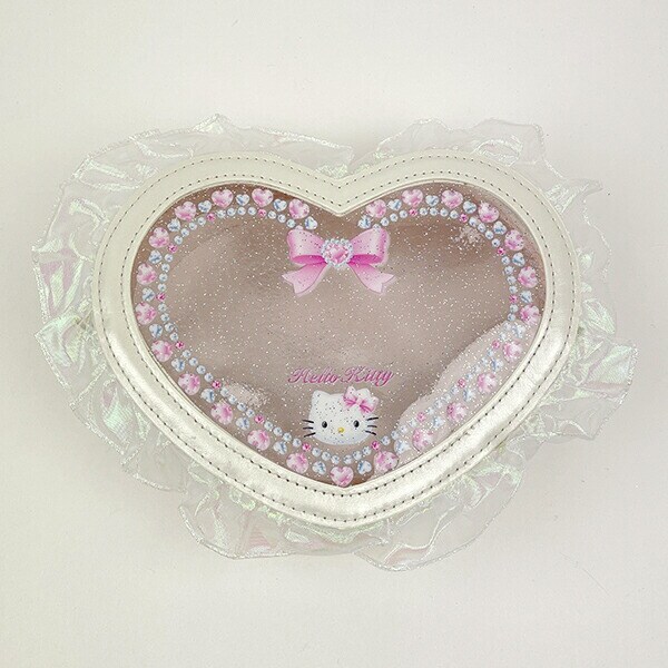 サンリオ ハローキティ バレエコア ハート型クリアポーチ Sanrio