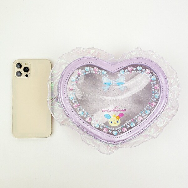 サンリオ ウサハナ バレエコア ハート型クリアポーチ Sanrio