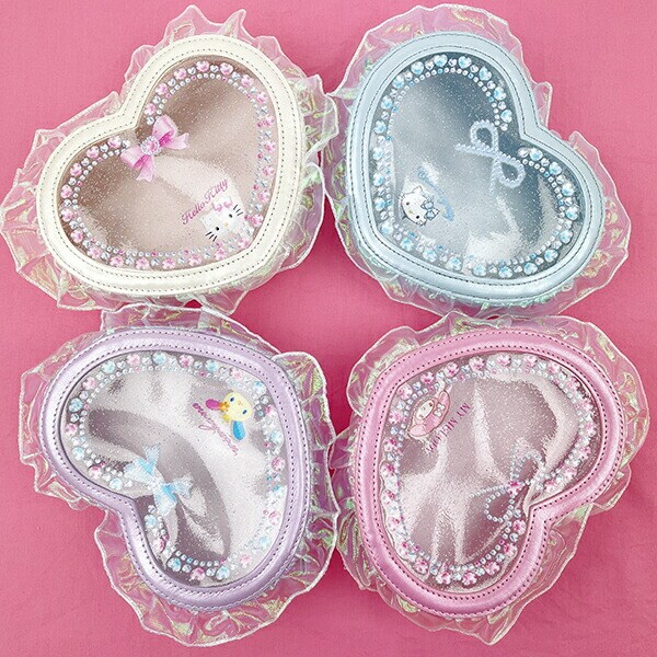 サンリオ ウサハナ バレエコア ハート型クリアポーチ Sanrio