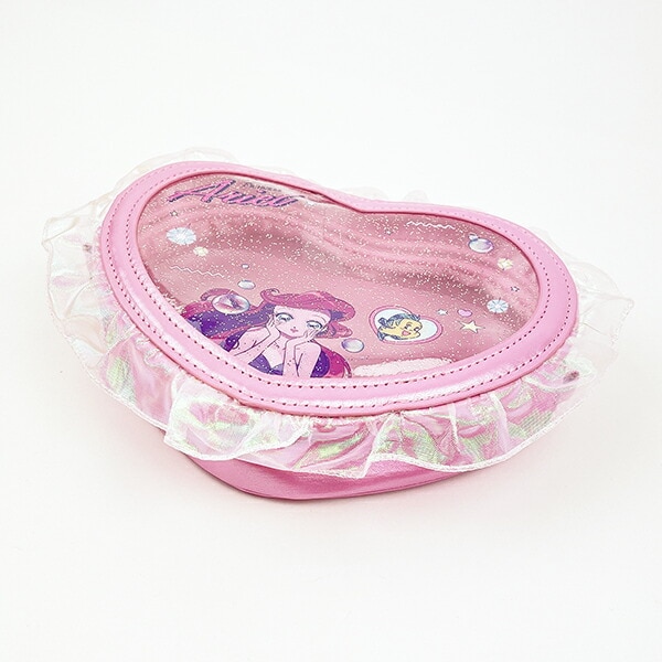 ディズニープリンセス アリエル バレエコア ハート型クリアポーチ Disney