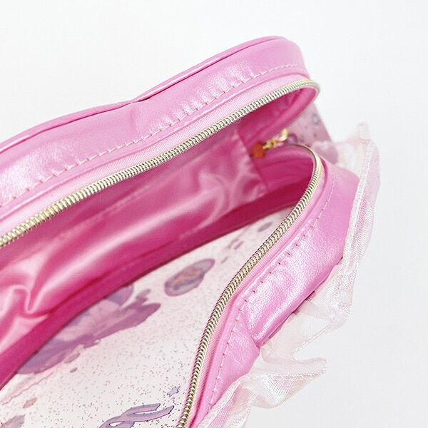 ディズニープリンセス アリエル バレエコア ハート型クリアポーチ Disney