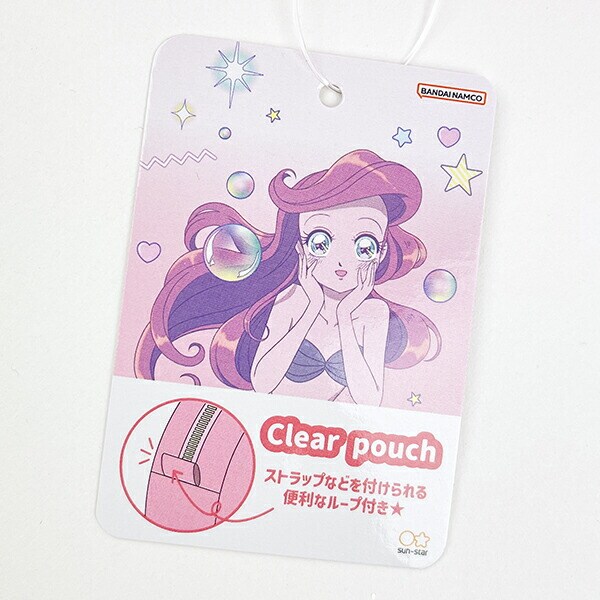 ディズニープリンセス アリエル バレエコア ハート型クリアポーチ Disney