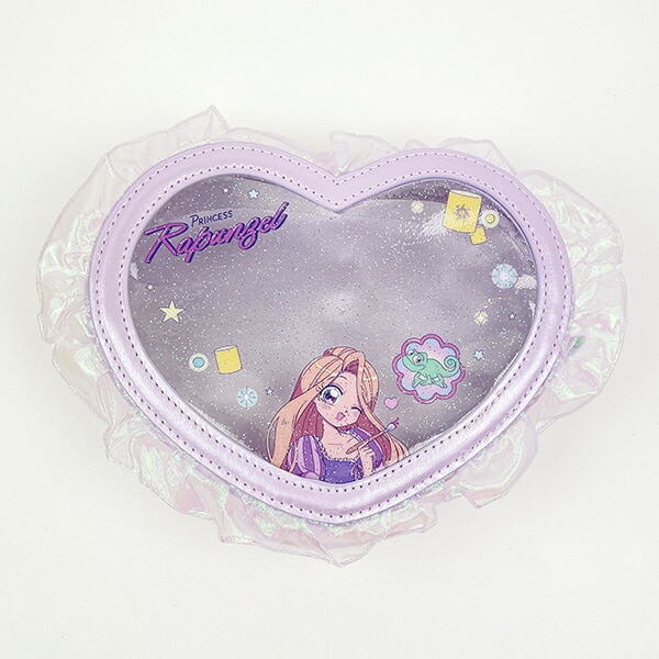 ディズニープリンセス ラプンツェル バレエコア ハート型クリアポーチ Disney