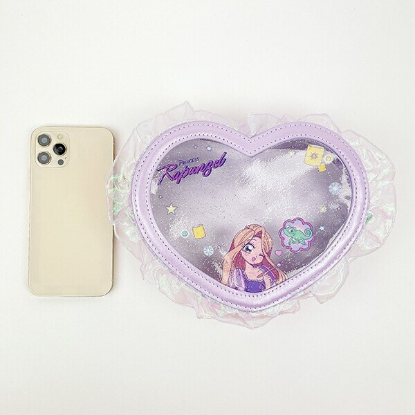 ディズニープリンセス ラプンツェル バレエコア ハート型クリアポーチ Disney