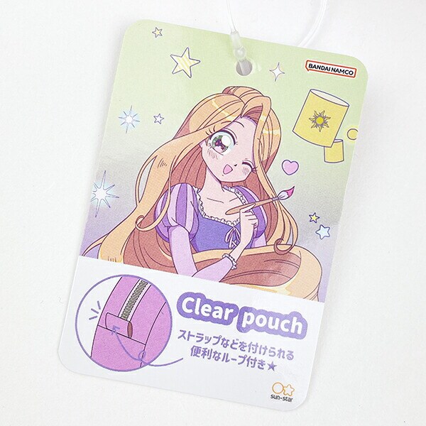 ディズニープリンセス ラプンツェル バレエコア ハート型クリアポーチ Disney