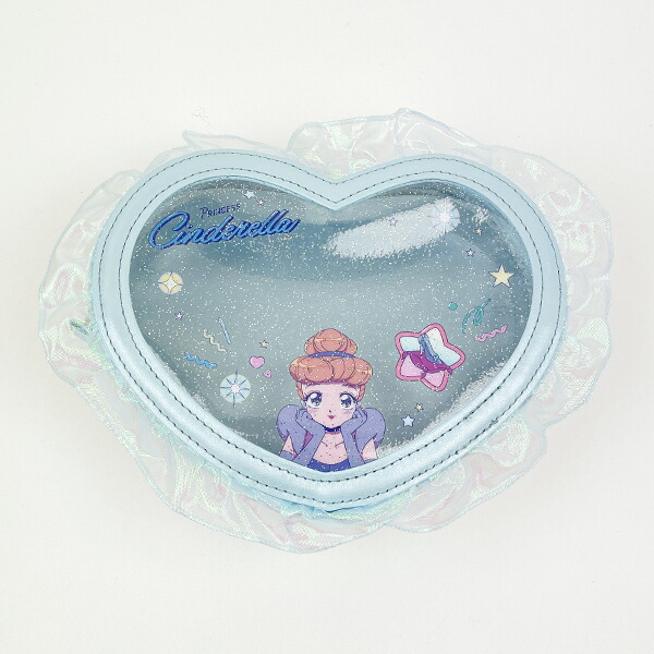 ディズニープリンセス シンデレラ バレエコア ハート型クリアポーチ Disney