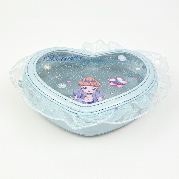 ディズニープリンセス シンデレラ バレエコア ハート型クリアポーチ Disney