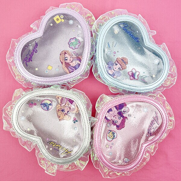 ディズニープリンセス シンデレラ バレエコア ハート型クリアポーチ Disney