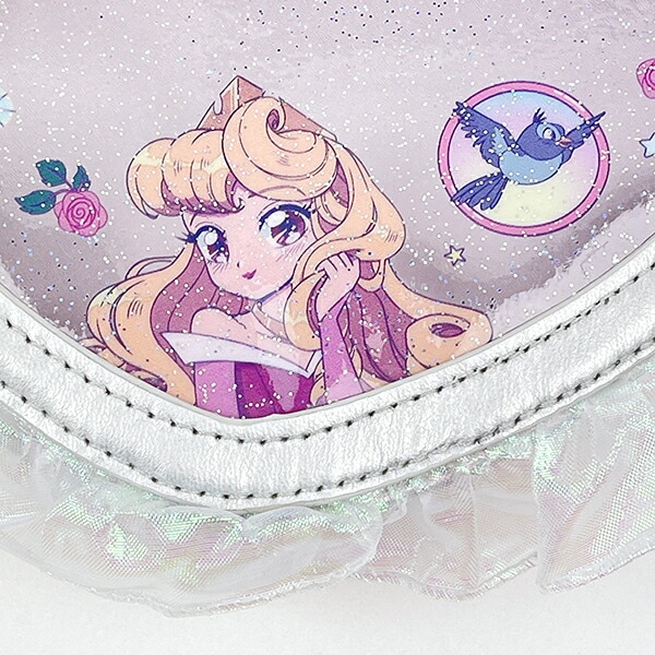 ディズニープリンセス オーロラ バレエコア ハート型クリアポーチ Disney