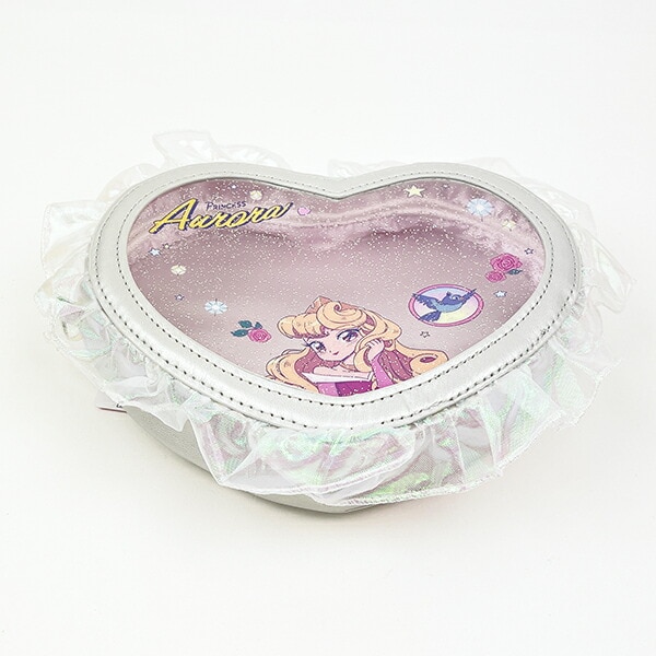 ディズニープリンセス オーロラ バレエコア ハート型クリアポーチ Disney