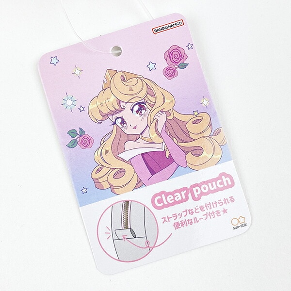 ディズニープリンセス オーロラ バレエコア ハート型クリアポーチ Disney