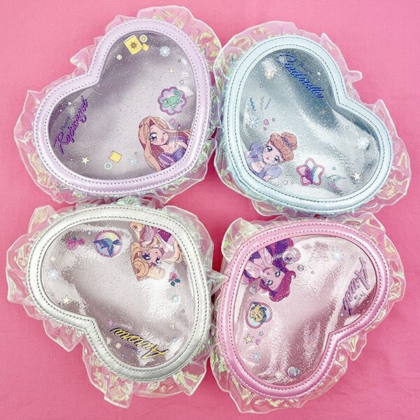 ディズニープリンセス オーロラ バレエコア ハート型クリアポーチ Disney