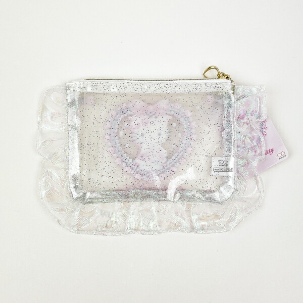 サンリオ ハローキティ バレエコア フリル付クリアポーチ Sanrio