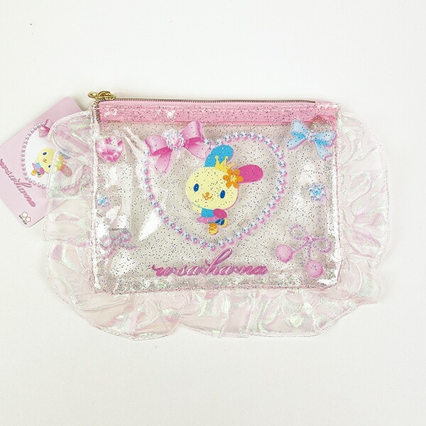 サンリオ ウサハナ バレエコア フリル付クリアポーチ Sanrio