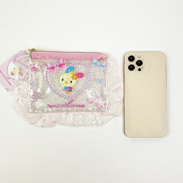 サンリオ ウサハナ バレエコア フリル付クリアポーチ Sanrio