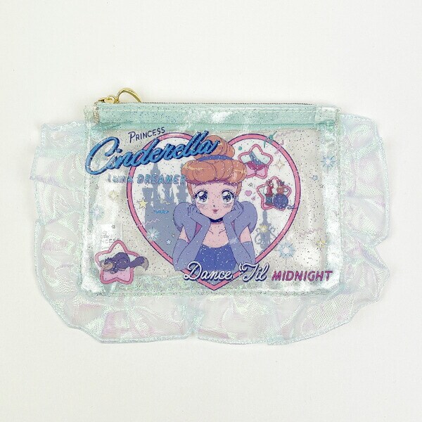 ディズニープリンセス シンデレラ バレエコア フリル付クリアポーチ Disney
